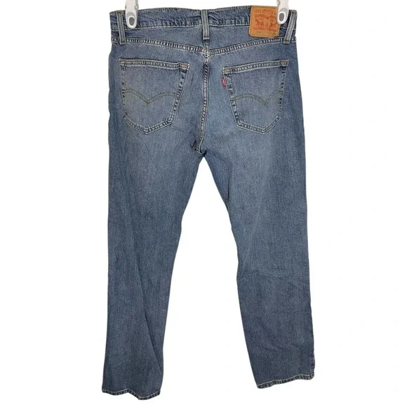 Levi's 33x34 Blue 559 Relaxed Straight Leg Denim Jeans Americana Workwear - Picture 3 of 9